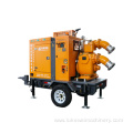 Emergency drainage pump truck